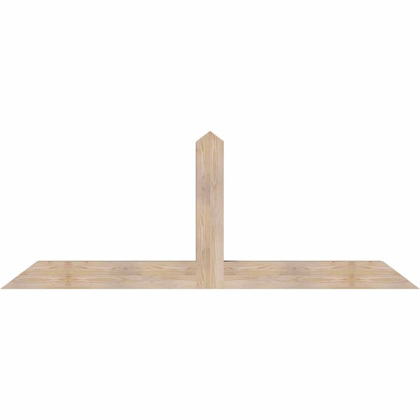 Ekena Millwork Portland Smooth Timber Gable Bracket, Douglas Fir, 84"W x 31"H x 5 1/2"D x 5 1/2"F, 9/12 Pitch GBW084X31X0606POR00SDF - main